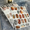 Плівки для манікюру SLIDIZ WM-002 тваринний принт, тигр, зебра, леопард