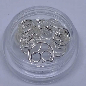 Пирсинг для ногтей, дизайн маникюр, серебро