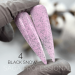 Фото 1 - Гель-лак SAGA Black Snow 04 ніжний рожево-ліловий з чорними крихтами, 9 мл