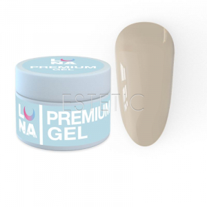 Гель Luna Premium Gel 23 для наращивания нежный пыльно-бежевый, 30 мл