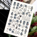 Фото 1 - Слайдер для нігтів RichcoloR FOIL 02 фольгований леопардовий дизайн, срібло
