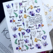 Слайдер для ногтей RichcoloR FOIL 27 фольгированный весна, крокусы, золото