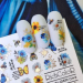 Фото 2 - Слайдер для ногтей RichcoloR FOIL 43 фольгированный полевые цветы, пчелки, бабочки, золото