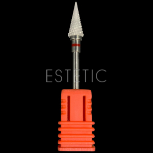 Насадка для фрезера керамическая Конус красная, мелкая насечка