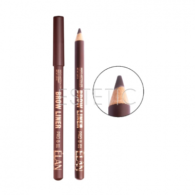 Карандаш для бровей пудровый ELAN Brow Liner PRO 01 medium brown, 1,29 г