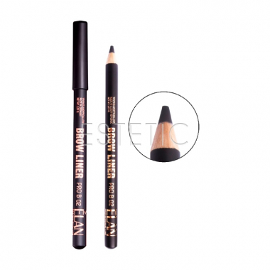 Карандаш для бровей пудровый ELAN Brow Liner PRO 02 dark brown,1,29 г