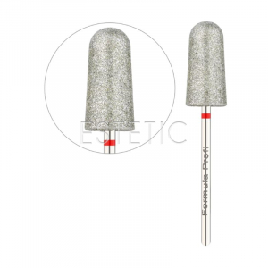 Фреза алмазна для педикюру Formula profi PODO 03 Конус заокруглений Red 9x20мм