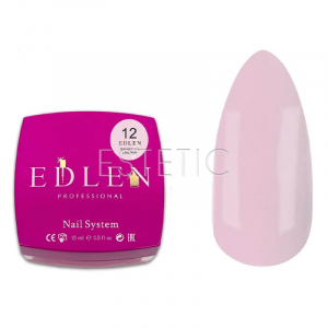 Гель для наращивания EDLEN Builder gel №12 Lollipop бело-розовый, 15 мл