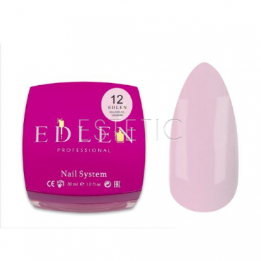 Гель для наращивания EDLEN Builder gel №12 Lollipop бело-розовый, 30 мл