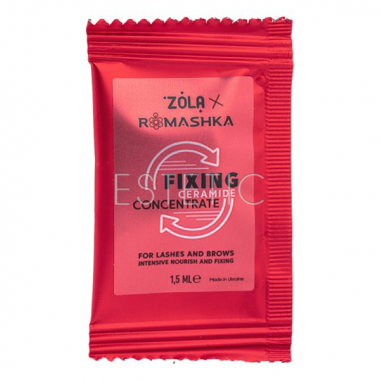 Фиксирующий концентрат для бровей ZOLA x Romashka Fixing Ceramide Concentrate, саше 1,5 мл