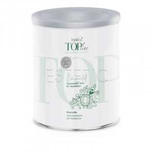Воск для депиляции ItalWax Top Line Emerald, Изумруд в банке, 800мл