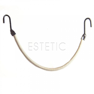 Резинка для волос с крючком IZA бежевая, для прически