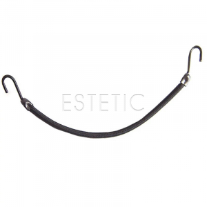 Резинка для волос IZA с крючком черная, для прически