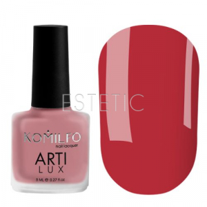 Лак для ногтей Komilfo ArtiLux Lady in Red 002 Fire brick red красный, 8 мл