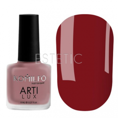 Лак для нігтів Komilfo ArtiLux Lady in Red 004 Maroon red темно-червоний, 8 мл