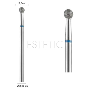 Фреза алмазная ШАР синяя BLUE 3,3 мм, GLprof 001.524.033 