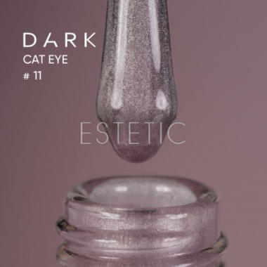 Гель-лак Dark gel polish Cat Eye 11 кришталеве котяче око ліловий,10 мл