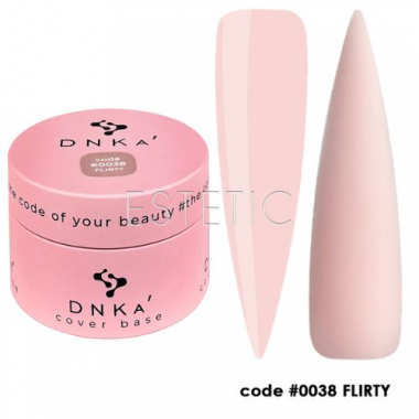 DNKa Cover Base #0038 Flirty кольорова база ванільно-рожевий, 30мл