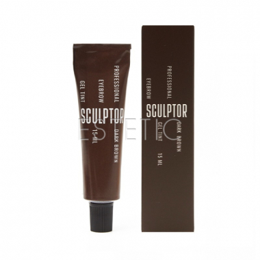 Краска-гель для бровей Sculptor lash Eyebrow Gel Tint dark brown, 15 мл