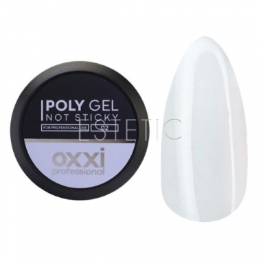 Полігель OXXI Poly Gel Not Sticky 02 молочний, без липкого шару, 30 мл