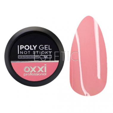 Полигель OXXI Poly Gel Not Sticky 04 розовый, без липкого слоя, 30 мл