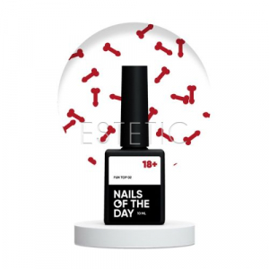Топ з камифубуками 18+ NailsOfTheDay Top FUN!!! №02 красными, 10 мл