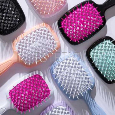 Щетка для волос SUPERBRUCH PLUS Hollow Comb, Омбре матовая