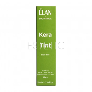 Фарба для вій ELAN & Logvinova KeraTin Black чорна, 10 мл