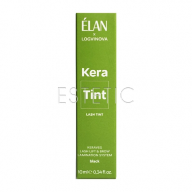 Фарба для вій ELAN & Logvinova KeraTin Black чорна, 10 мл