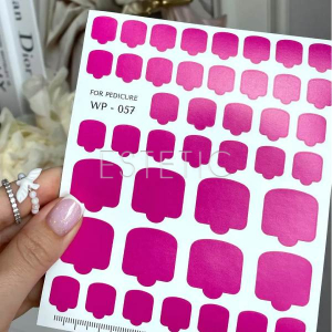 Плівки для педикюру SLIDIZ WP-057 фуксія