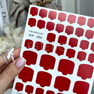 Плівки для педикюру SLIDIZ WP-060 Dark red темно-червоний