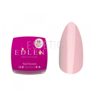 Гель для наращивания EDLEN Builder gel №18 Princess пастельный нежный розовый с шиммером,15 мл