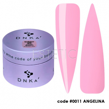 Гель DNKa Builder Gel #0011 Angelina светло-розовый зефирный, 30 мл