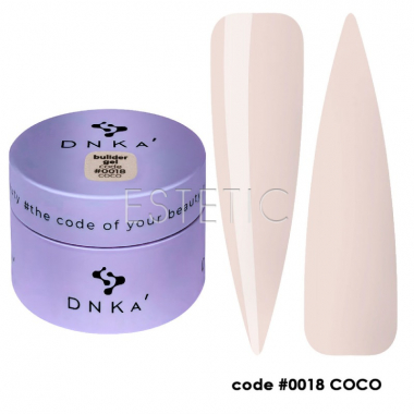 Гель DNKa Builder Gel #0018 Hedy молочний персик, 30 мл