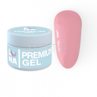 Гель для нарощування LUNA Premium Gel №17 рожевий чайна троянда, 30 мл