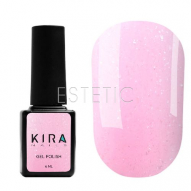 Гель-лак Kira Nails Soft Glow №002 світло-рожевий зефірний з мікроблиском, 6 мл