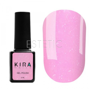 Гель-лак Kira Nails Soft Glow №004 ніжно-рожевий Барбі з мікроблиском, 6 мл