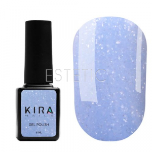 Гель-лак Kira Nails Soft Glow №005 ніжний блакитний з мікроблиском, 6 мл