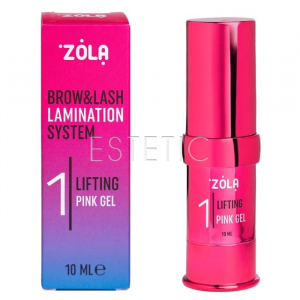 Склад для ламінування брів та вій ZOLA Color Lab 01 Lifting Pink Gel, 10 мл