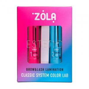 Набор для ламинирования бровей и ресниц ZOLA Color Lab Brow&Lash Lamination Classic System, 2x10мл