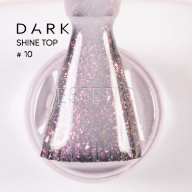 Топ Dark Shine Top10 молочный с розовым шиммером хамелеон, 10 мл