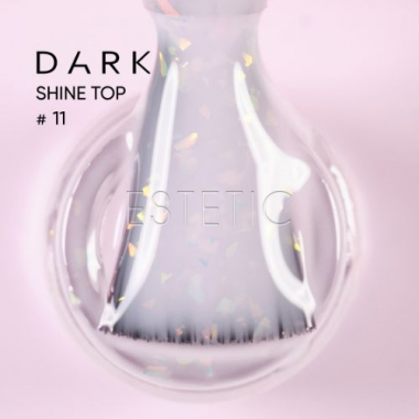 Топ Dark Shine Top11 молочно-рожевий з рожевим шимером хамелеон, 10 мл