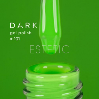 Гель-лак Dark gel polish 101 яскравий салатовий неоновий, 10 мл