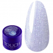 Гель для ногтей Touch Builder Gel Shine Bright -1 молочно-фиолетовый с бриллиантовым шиммером, 15мл