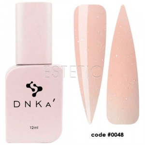 Жидкий гель DNKa Liquid Acrygel #0048 Andromeda пудровый розовый абрикос с шиммером,12 мл