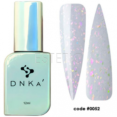 Жидкий гель DNKa Liquid Acrygel #0052 Octans молочно-лиловый с розовой поталью хамелеон,12 мл