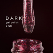 Гель-лак Dark gel polish 128 Cosmos винный с голографическими блесточками, 6 мл