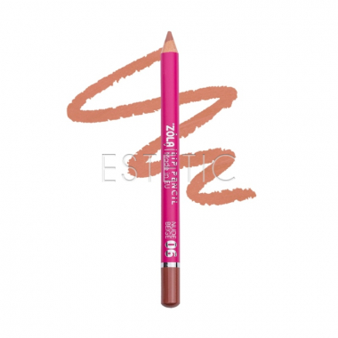 Карандаш для губ ZOLA Lip Pencil 06 Nude Beige, 1,19г