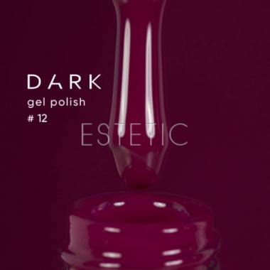 Гель-лак Dark gel polish 12 винний бургунд, 6 мл