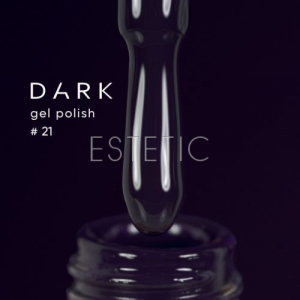 Гель-лак Dark gel polish  21 темный сине-фиолетовый спелая ежевика, 6 мл